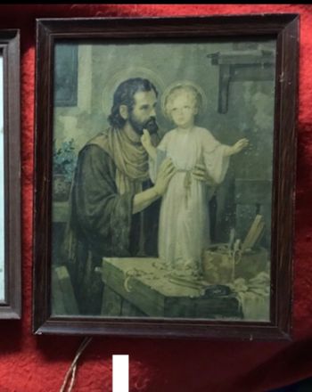 Cadre religieux vintage