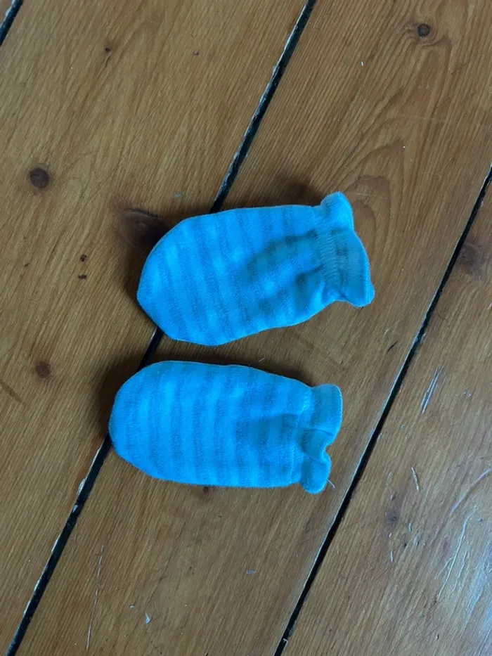 Chausson naissance et moufle naissance - photo numéro 6