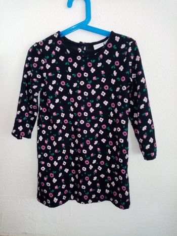 4 ans Lupilu robe manche longue fleurie autom hiver /Excellent état