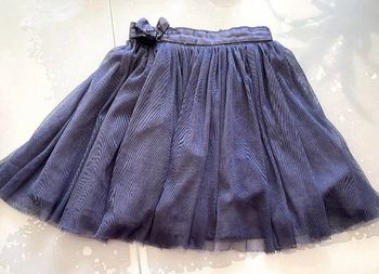 Jupe Sergent Major T 6 ans bleu marine avec jupons tulle