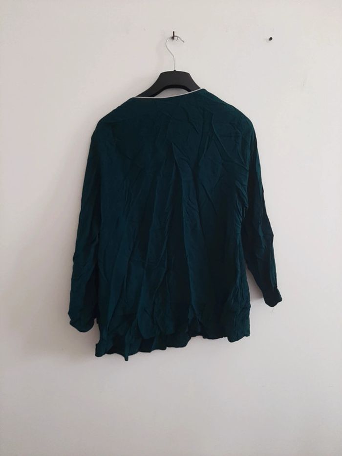Chemisier vert t46-48 - photo numéro 3