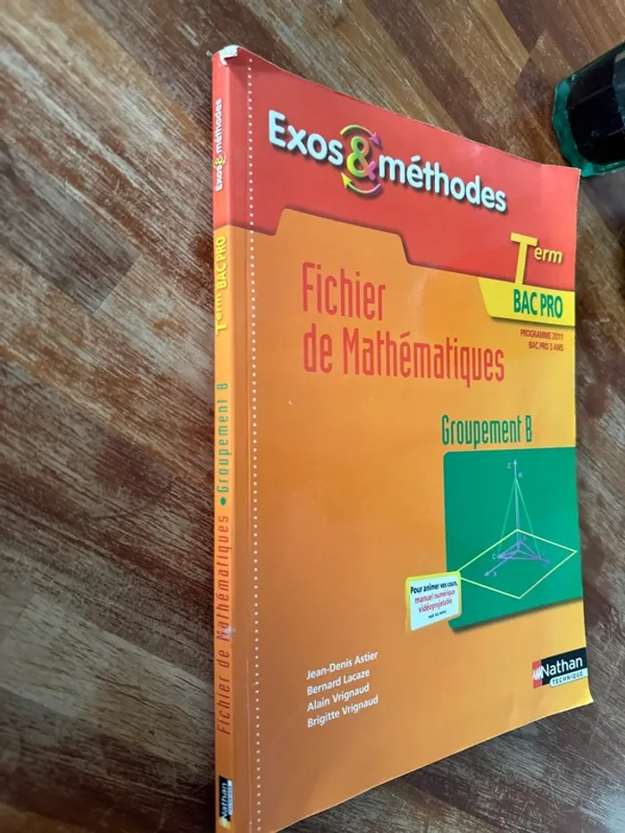 Livre, fichier de mathématiques, terminale, bac pro - photo numéro 2