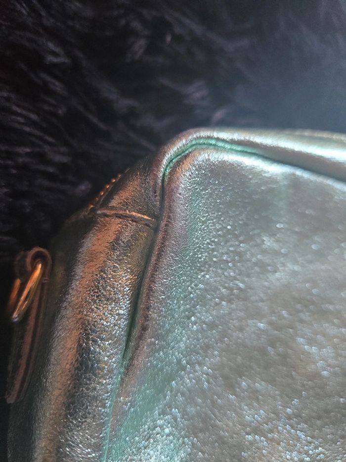 Sac vert d’eau métallique à bandoulière - photo numéro 5