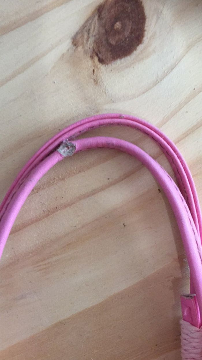 Petit sac poupée - rose et blanc - photo numéro 2