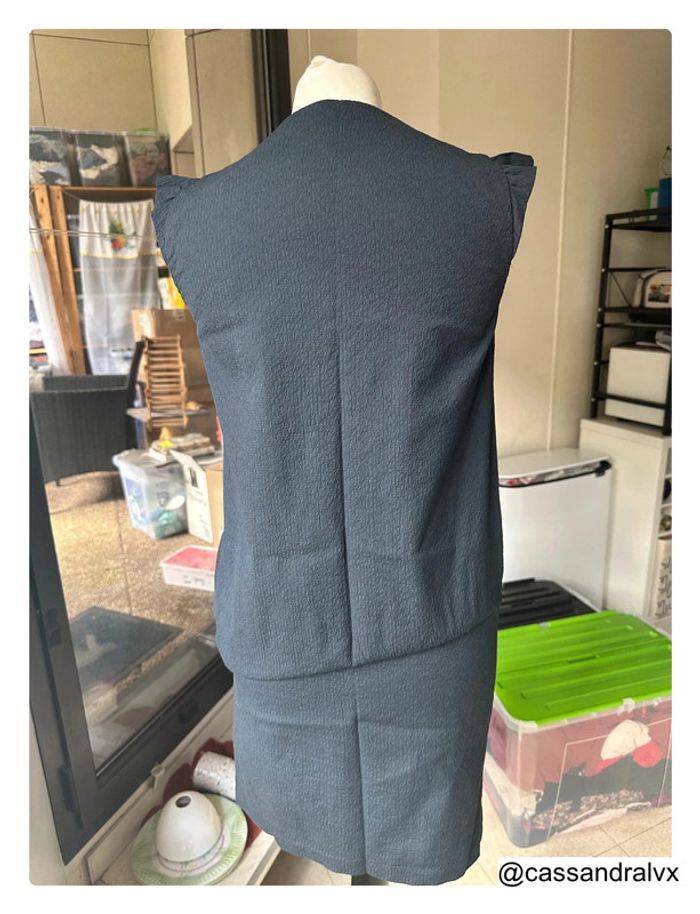 Robe longue bleue marine Ba&sh - photo numéro 3