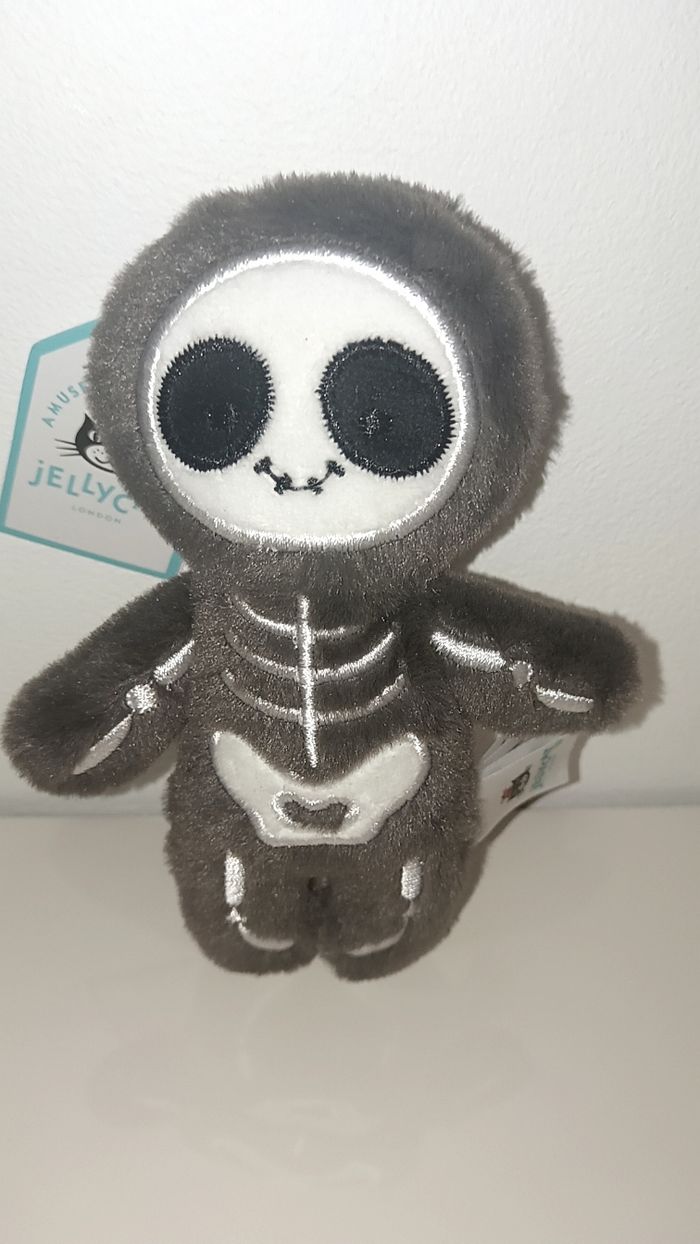 Peluche pendentif Jellycat Bob le squelette - photo numéro 2