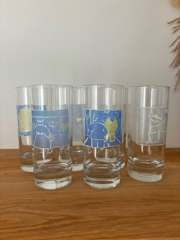 Lot de 6 verres thème de la mer Kerjean
