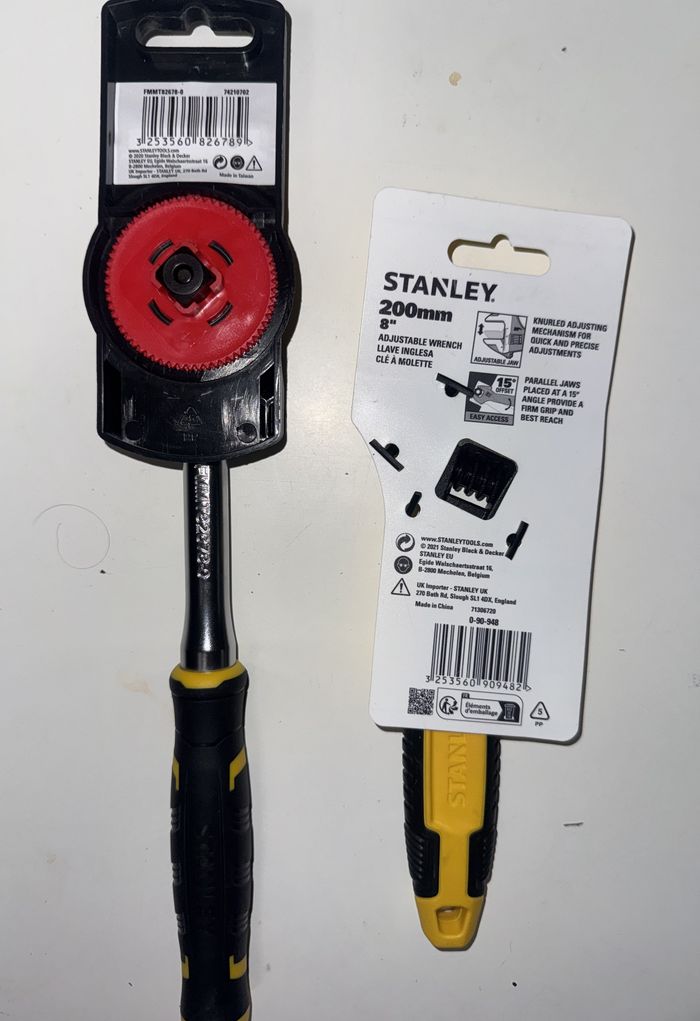 Kit _Cliquet 120 dents 1/2" + cle a molette 200mm > FatMax - Stanley - photo numéro 4