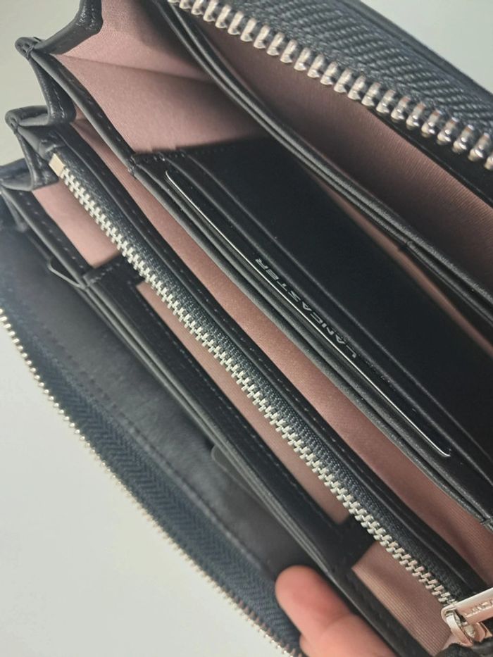 Lancaster portefeuille en cuir avec dragone noir neuf - photo numéro 9