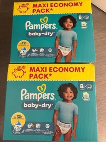 Couche Pampers baby dry taille 8 