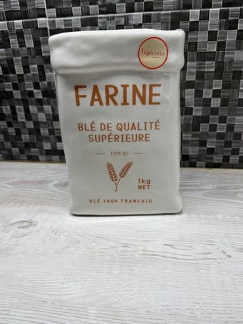 Vase en forme de pot de farine en céramique neuf