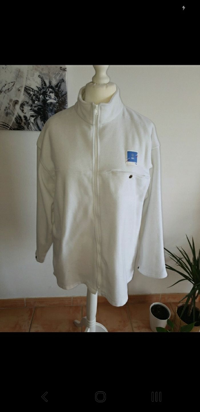 Polaire blanche mixte