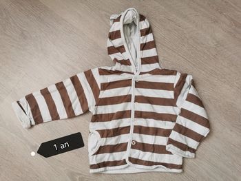 Gilet capuche garçon 12 mois