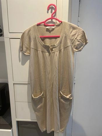 Robe pull beige
