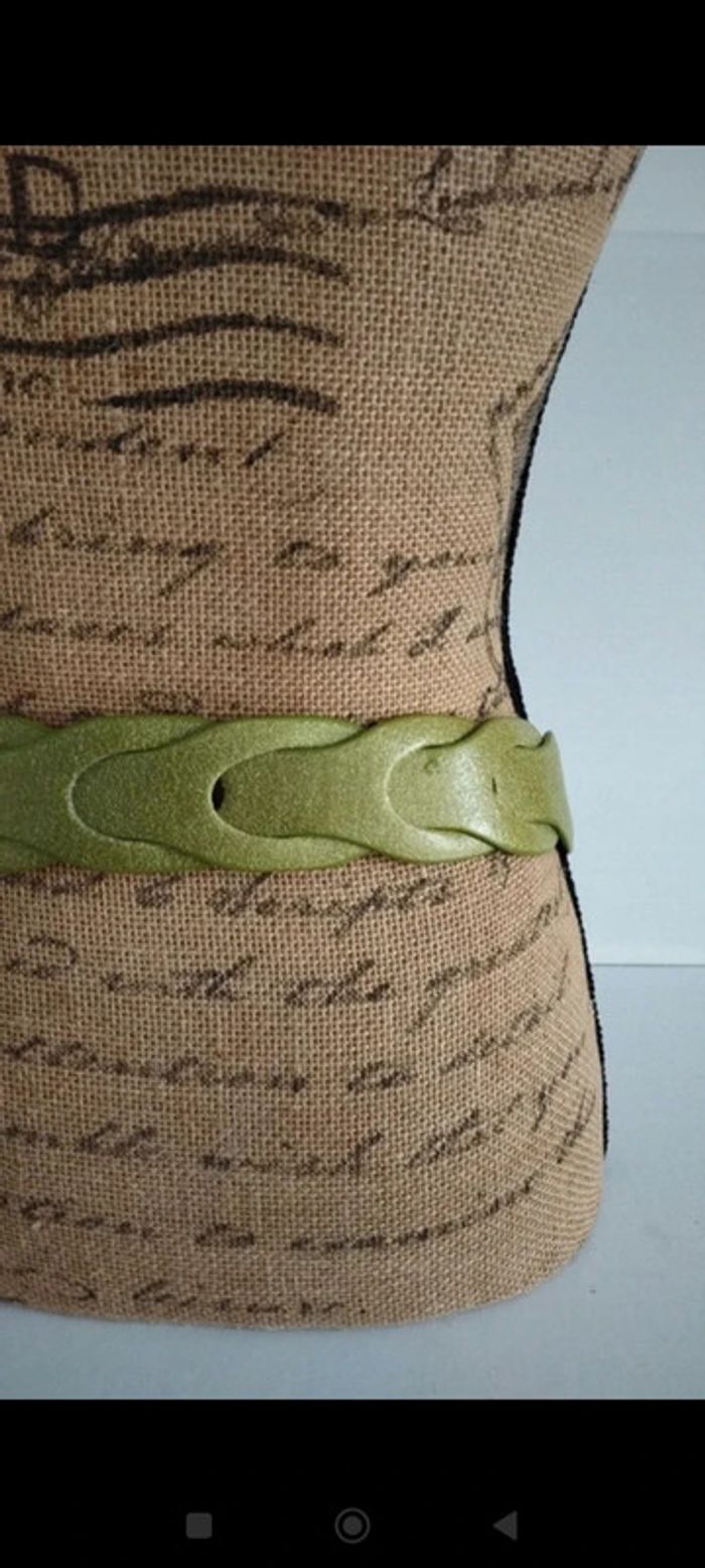 Ceinture verte croisée 90 cm femme - photo numéro 4