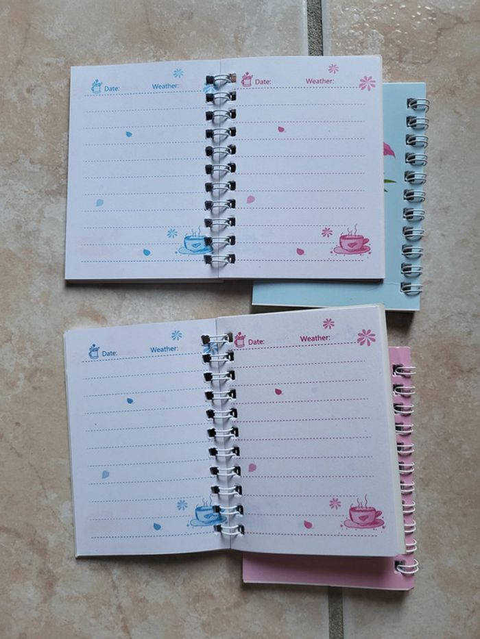 Lot 4 carnets flamant-rose - photo numéro 3