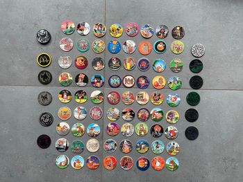 Lot pogs vintage ancien pogman