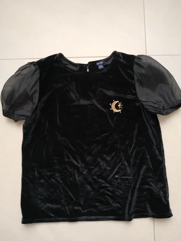 Tee-shirt velours 10 ans