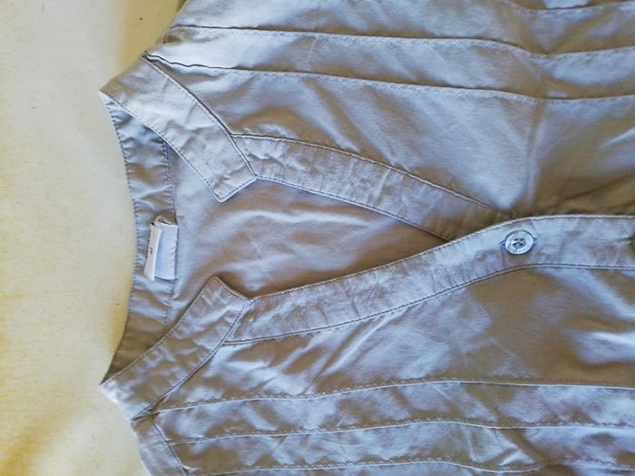 Chemise manches courtes t. 40 gris clair Jacqueline Riu. - photo numéro 7