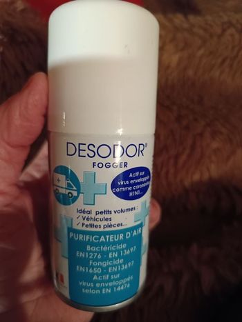 Bombe désodor actif contre les bactéries