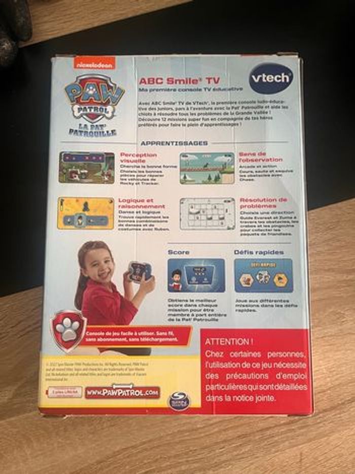 Vtech pat patrouille ABC Smile TV - ma première console tv éducative - photo numéro 2