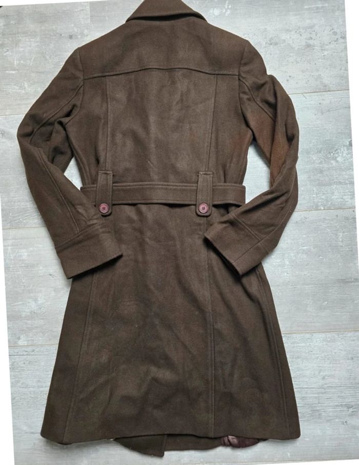 🌟 Duffle coat marron femme marque Benetton - Taille 42 🌟 - photo numéro 2
