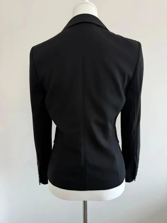 Magnifique veste Blazer Escada en laine femme noir taille 34 comme neuf - photo numéro 6