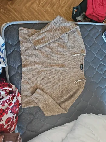 Pull hiver marron t44