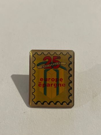 Pin’s Europe épargne 25e anniversaire