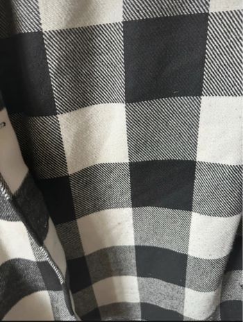 Surchemise blanc noir H&M M