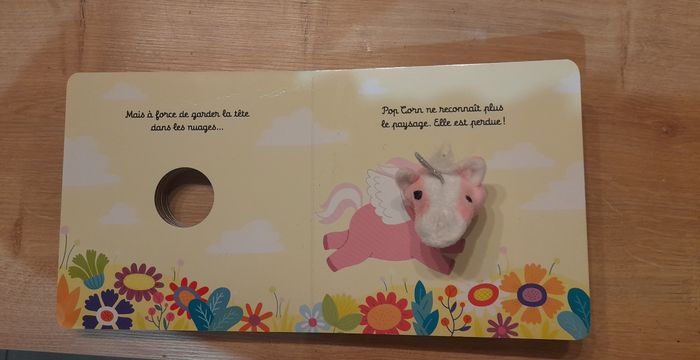 Livre marionette pour bébé Pop Corn la licorne - photo numéro 6