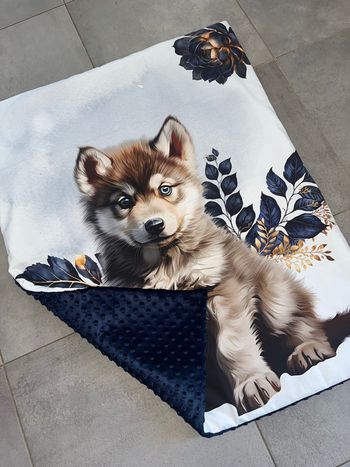 Couverture bébé loup 