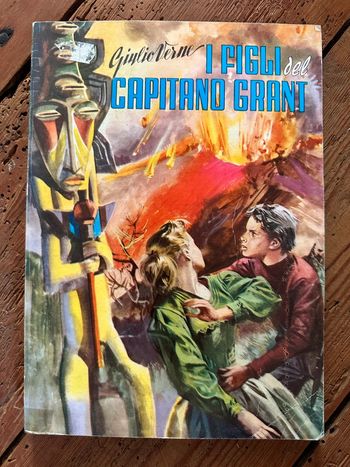 vecchio libro I figli del capitano Grant Giulio Verne Jules vintage Lucchi Milano