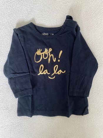 TEE shirt manches longues 3 mois
