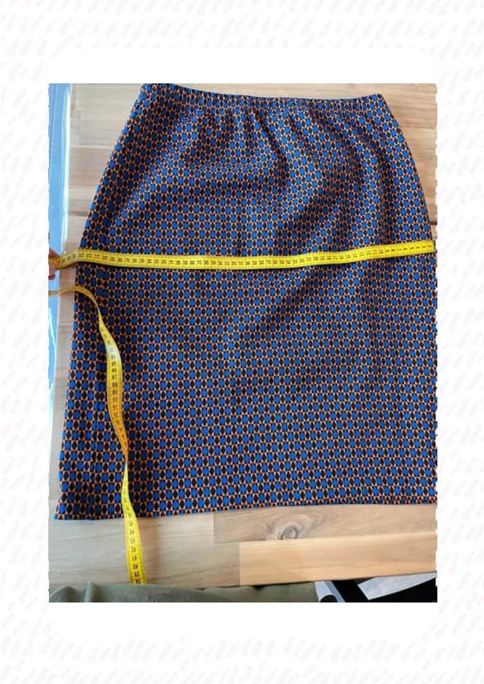 Jupe à motif géométrique sedagyl taille 44 mais je dirais plus petit - photo numéro 11