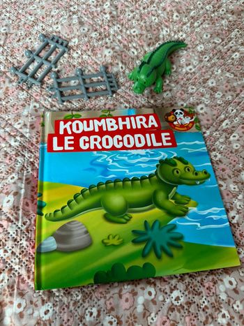 Livre + figurine TBE le crocodile