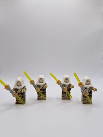 Figurines type lego 4 gardes du temple jedi star wars