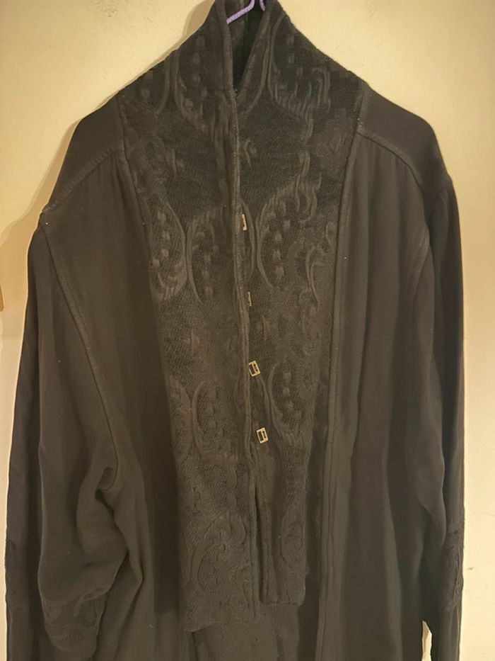 Manteau hétéroclite noir vintage - photo numéro 2