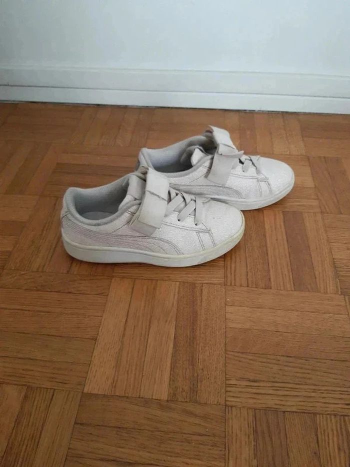 Basket puma 30 rose pailletée - photo numéro 3