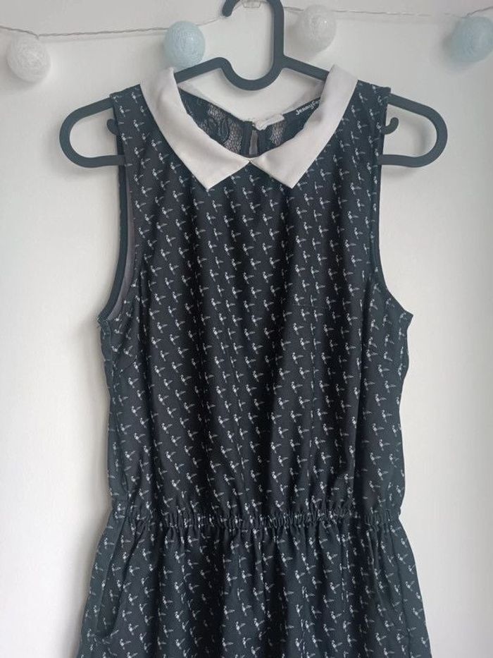 Combishort marine motif oiseaux col claudine Jennyfer Taille M En très bon état