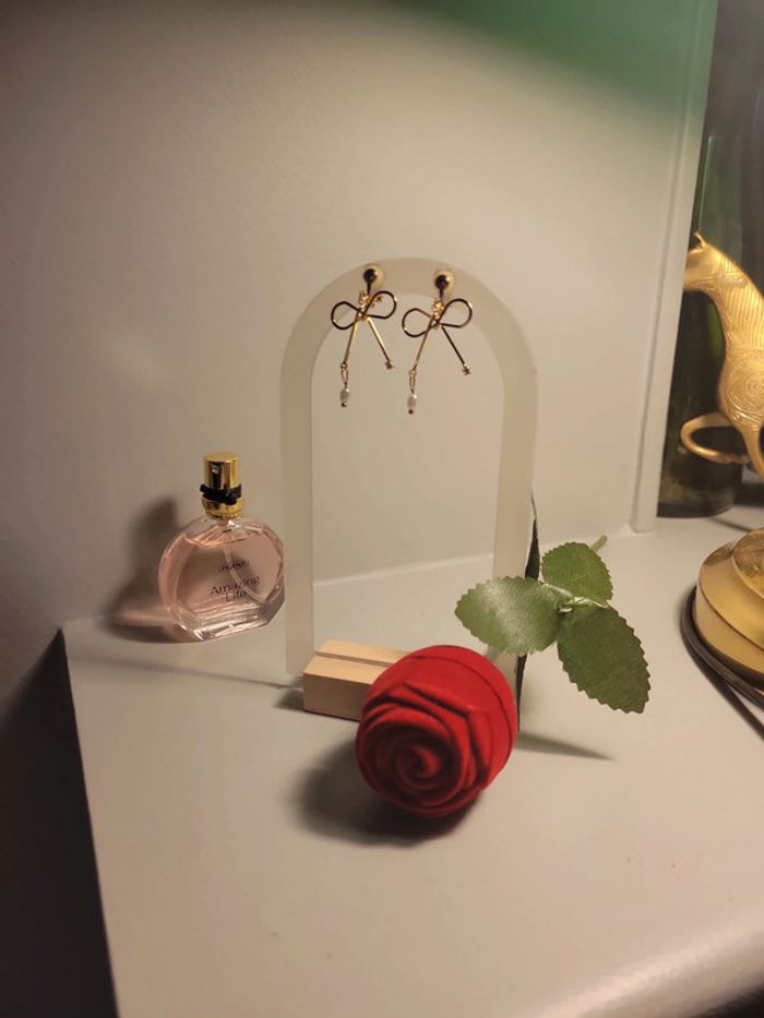 Clips discrets petits nœud et fine perle - photo numéro 5