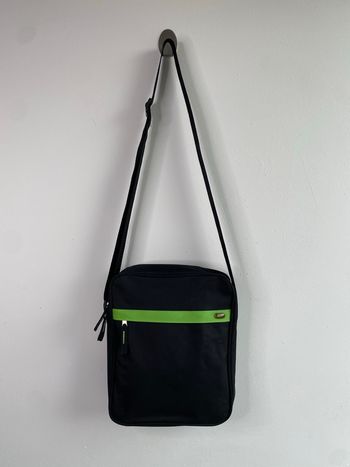 Sac bandoulière PMU noir et vert 