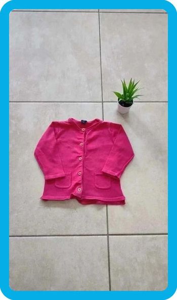 🌸 Ravissant Gilet Rose Boutonné | Bébé Fille 6 mois | Kiabi | Comme Neuf | Réductions sur les lots 🌸