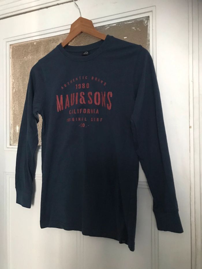 T-shirt manches longues marque Maui and sons taille 12 ans - photo numéro 18
