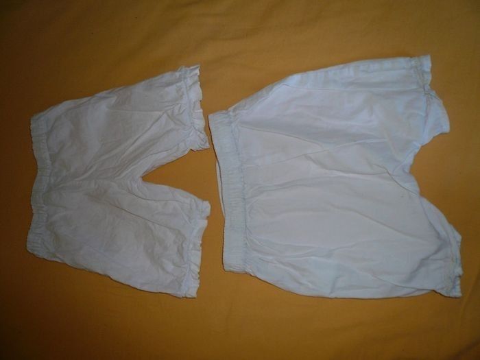 lot 2 shorts blancs verbaudet 9 mois - photo numéro 3