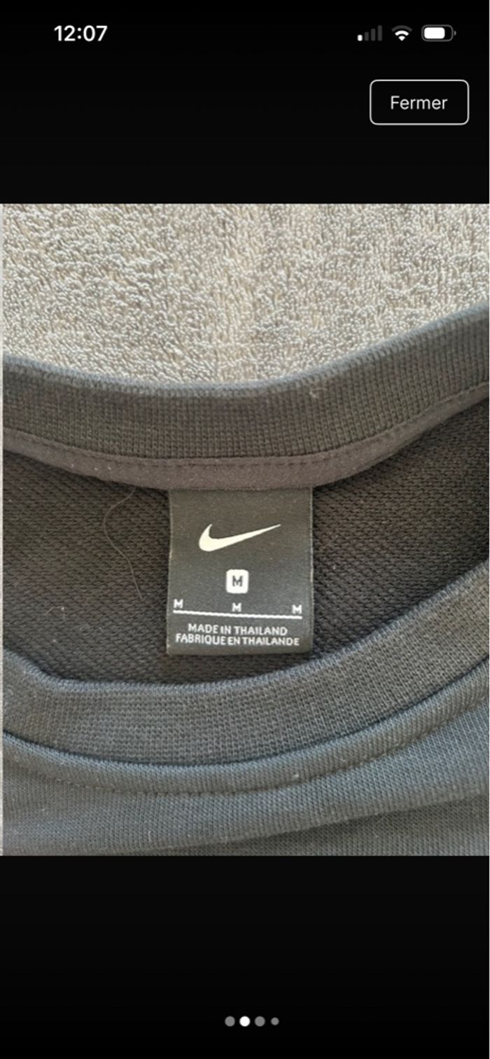 Pull Nike Femme Noir Taille M Très Bon État - photo numéro 3