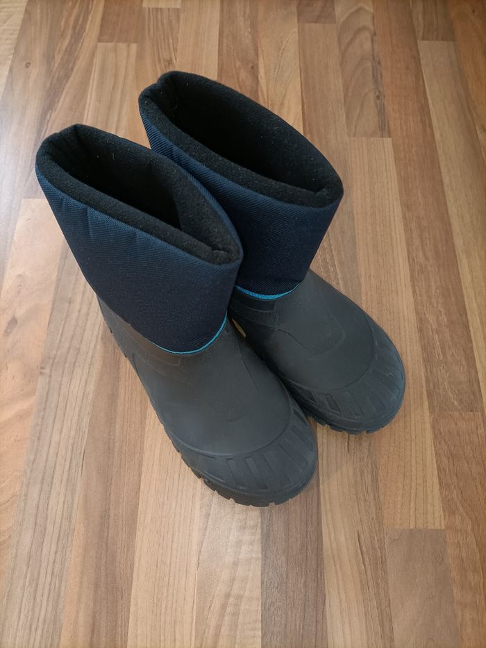 Bottes de neige ski bleu et gris Quechua 34-35 - photo numéro 2