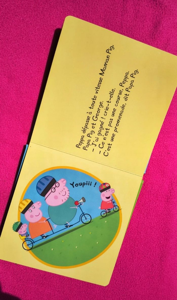 💙 Livre Peppa Pig : Peppa fait du vélo 🩷 - photo numéro 2