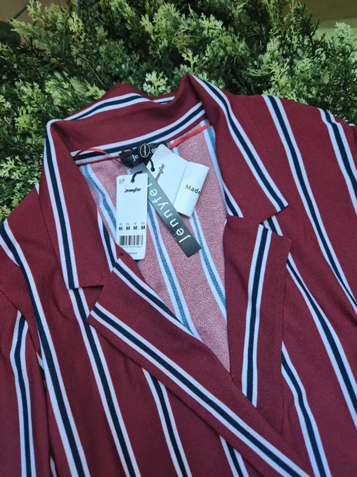 Blouse effet blazer bordeaux taille 38 jennyfer - photo numéro 3