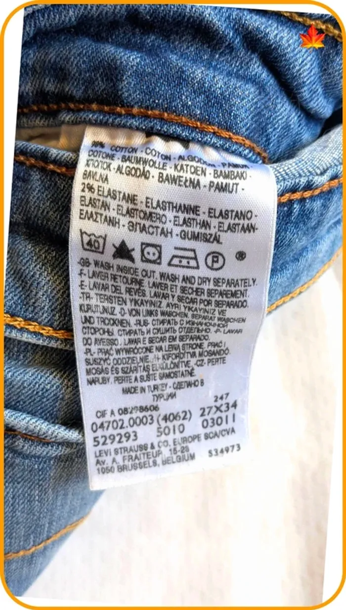 Jeans Levi's 702 femme Bootcut 36 - photo numéro 7